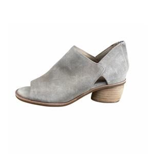 Sofft Carleight Beige Suede Peep Toe Booties Womens Size 8 Fall